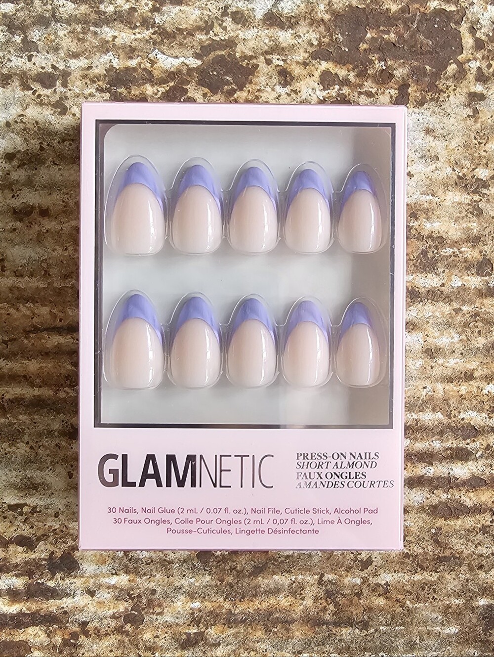 Glamnetic French Lilac Short Almond Press-On Nails